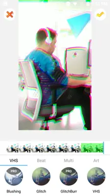 Glitch Video Editor Effect - MAGE android App screenshot 5